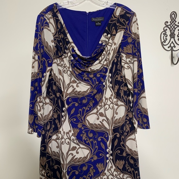 Jessica Howard Bold Print Shift Dress Sz 16 - Picture 3 of 10